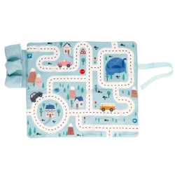 JUEGO MANTEL CON CIRCUITO AZUL + 3 COCHES