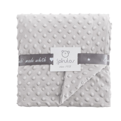 MANTA DOBLE CARA DOTS GRIS...