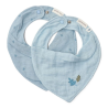 SET 2 BANDANAS MUSELINA PURO AZUL DENIM