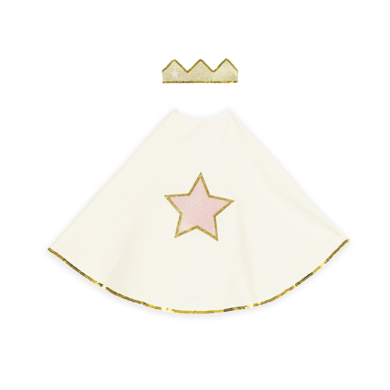 SET CAPA + CORONA - BEBE DORADO