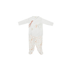 JUBON Y POLAINA COTAGE BLANCO/ROSA