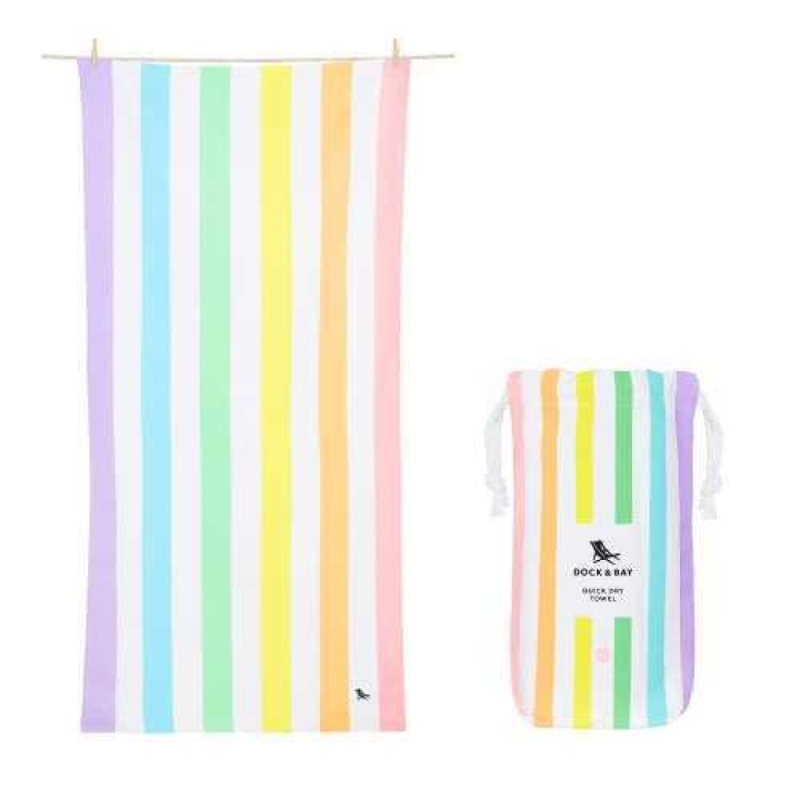 TOALLA DOCK Y BAY SUMMER RAINBOW PASTEL L (1.60x0.90)
