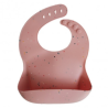 BABERO SILICONA PRINT POWDER PINK CONFETTI