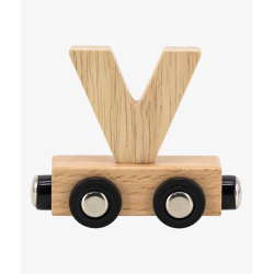 LETRA TREN NATURAL "V"