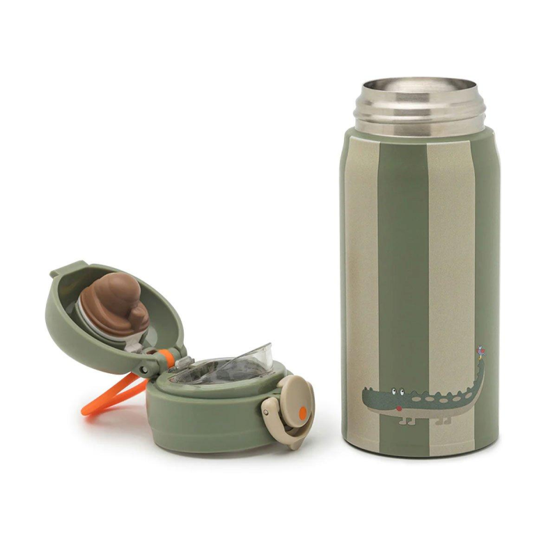 BOTELLA DE ACERO TÉRMICA 350ML NOUI NOUI COCODRILO