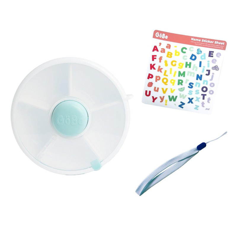 CAJA DE ALMUERZO SNACK SPINNER FLIP MACARON BLUE