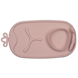 BANDEJA DE SILICONA ROLL+GO B.BOX CON CUCHARA BLUSH