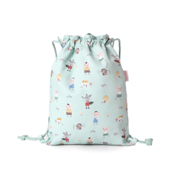 MOCHILA SACO TELA THE THREE LITTLE PIGS