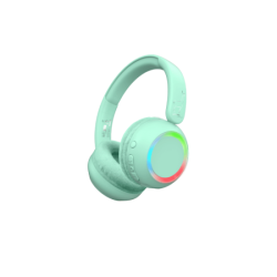 AURICULARES CON LUZ AMBIENTAL VERDE MENTA