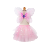 SET FALDA, ALAS Y VARITA DE MARIPOSA ROSA (2 PIEZAS)