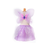 SET FALDA, ALAS Y VARITA MARIPOSA LILA (2 PIEZAS)