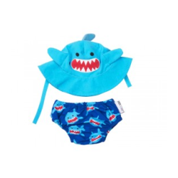 BAÑADOR/PAÑAL+GORRO TIBURON...