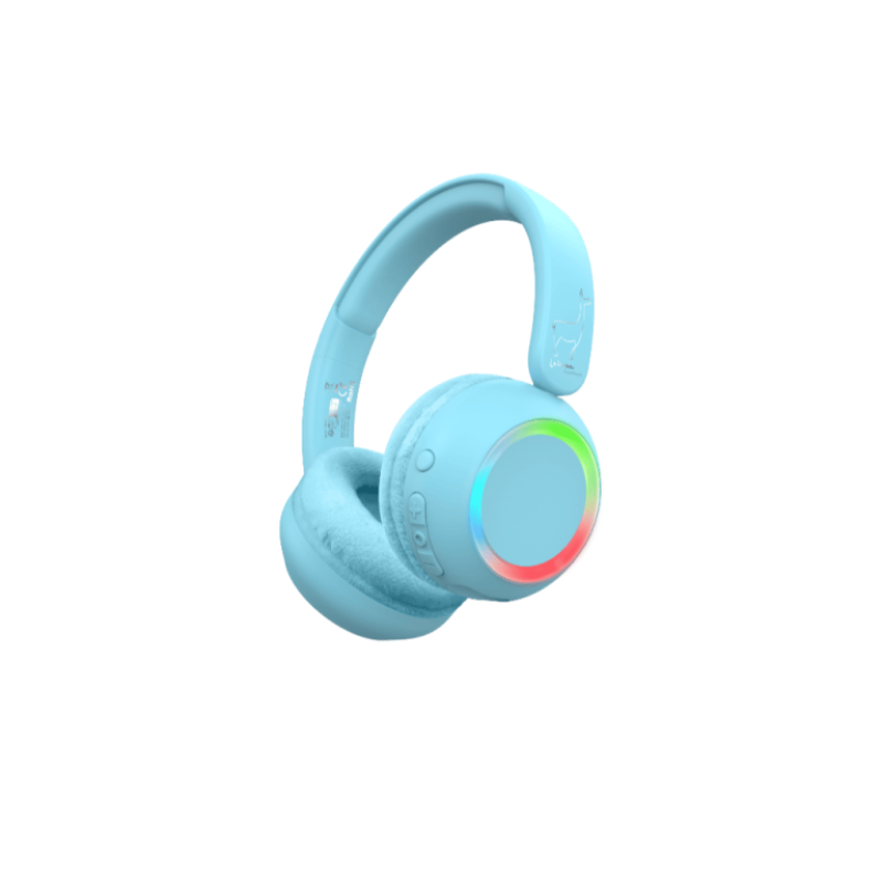 AURICULARES CON LUZ AMBIENTAL - AZUL
