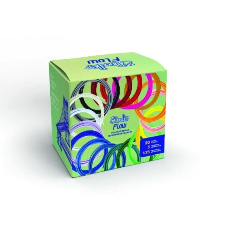 3 DOODLER FLOW RECAMBIOS DE FILAMENTOS ESTÁNDAR