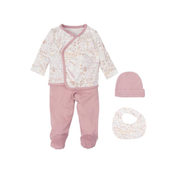 SET NACIMIENTO 4P (JUBON, POLAINA, GORRITO Y BANDANA) NIZA